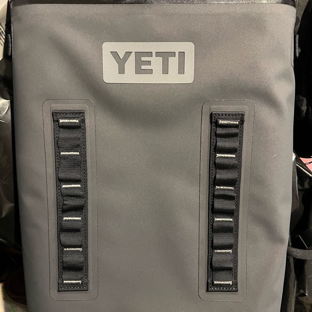 Yeti Backflip 24 Charcoal Gray and Navy Blue available.  600 each.  NWT